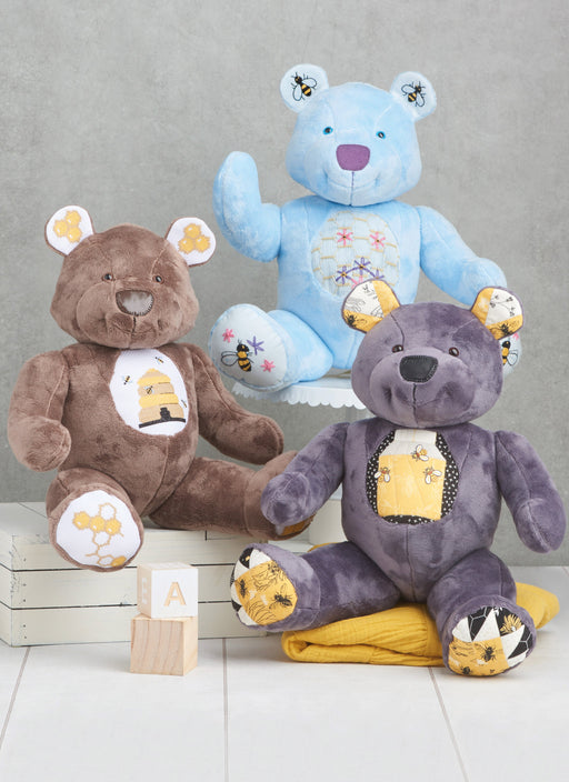 Simplicity 9731 Stuffed Bear pattern by Carla Reiss Design from Jaycotts Sewing Supplies