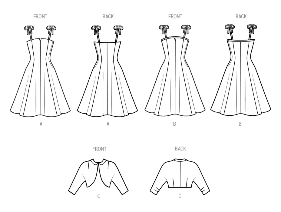 Simplicity 9738 sewing pattern Misses' Dresses and Jacket from Jaycotts Sewing Supplies