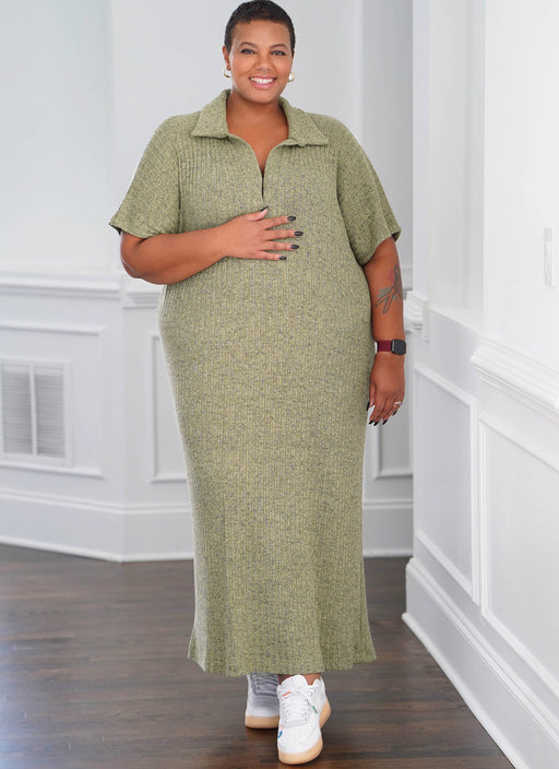 Simplicity 9741 sewing pattern Women's Knit Dress in 2 Lengths by Mimi G Style from Jaycotts Sewing Supplies