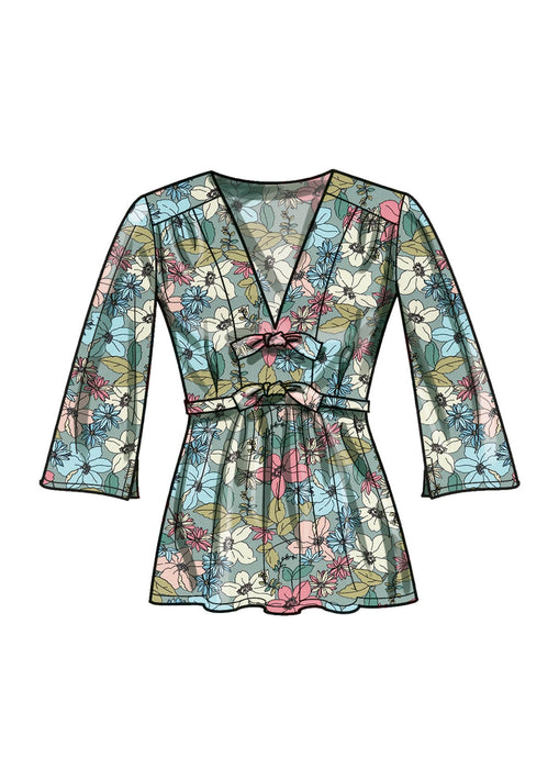 Simplicity 9748 sewing pattern Misses' Top with Sleeve Variations from Jaycotts Sewing Supplies