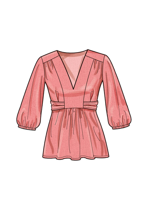 Simplicity 9748 sewing pattern Misses' Top with Sleeve Variations from Jaycotts Sewing Supplies