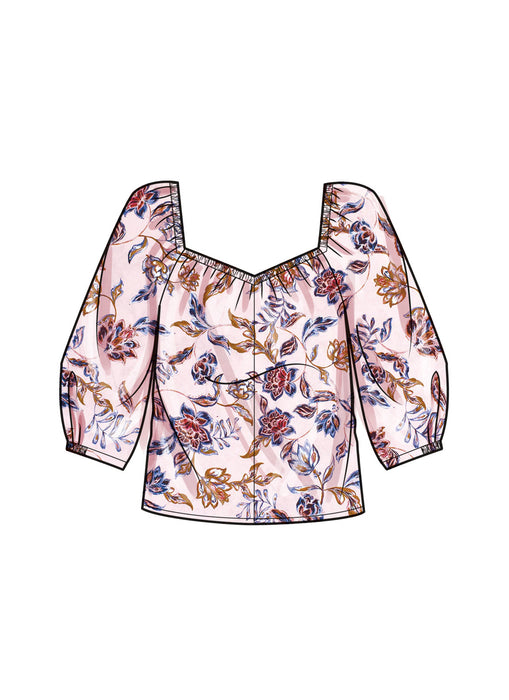 Simplicity 9749 sewing pattern Misses' Tops from Jaycotts Sewing Supplies