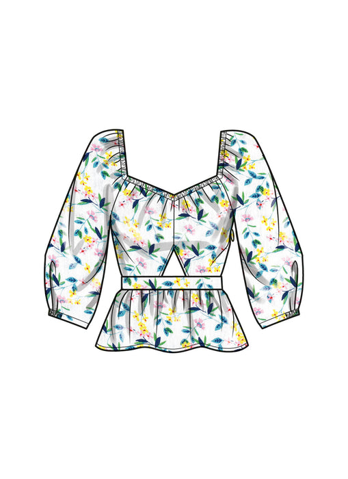 Simplicity 9749 sewing pattern Misses' Tops from Jaycotts Sewing Supplies