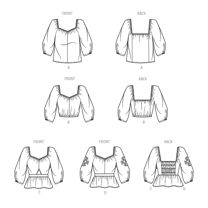 Simplicity 9749 sewing pattern Misses' Tops from Jaycotts Sewing Supplies