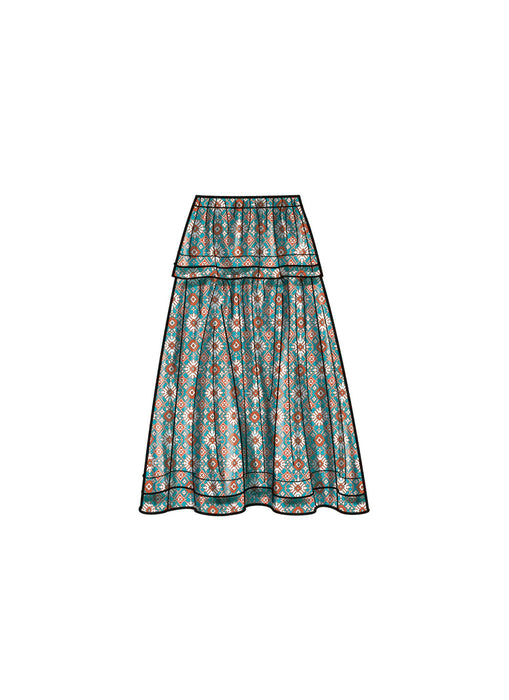 Simplicity 9750 sewing pattern Misses' Skirt in Three Lengths from Jaycotts Sewing Supplies