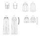 Simplicity 9755 sewing pattern Misses' Top, Skirt, Pants and Shorts from Jaycotts Sewing Supplies