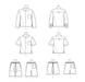 Simplicity 9758 sewing pattern Men's Shirts and Shorts by Norris Danta Ford from Jaycotts Sewing Supplies