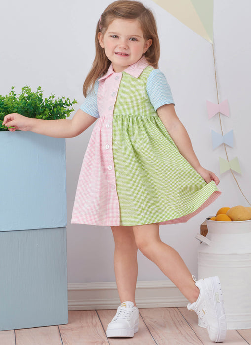 Simplicity 9760 sewing pattern Toddlers' Dress with Sleeve Variations from Jaycotts Sewing Supplies