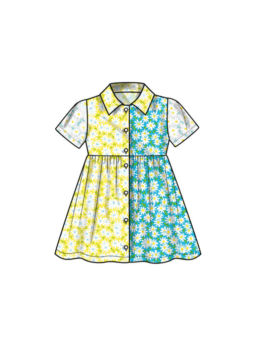 Simplicity 9760 sewing pattern Toddlers' Dress with Sleeve Variations from Jaycotts Sewing Supplies