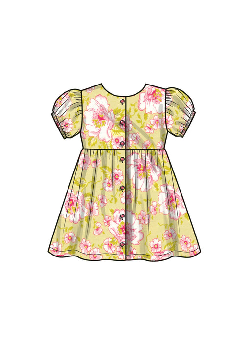 Simplicity 9760 sewing pattern Toddlers' Dress with Sleeve Variations from Jaycotts Sewing Supplies