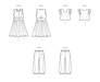 Simplicity 9761 sewing pattern Children's and Girls' Dress, Top and Pants from Jaycotts Sewing Supplies