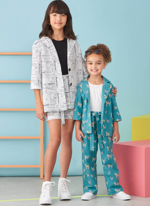 Simplicity 9762 sewing pattern Girls' Jacket, Pants and Shorts for American Sewing Guild from Jaycotts Sewing Supplies