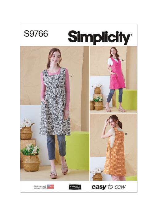 Simplicity 9766 sewing pattern Misses' Tabard Aprons by Elaine Heigl Designs from Jaycotts Sewing Supplies