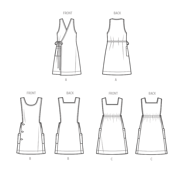 Simplicity 9766 sewing pattern Misses' Tabard Aprons by Elaine Heigl Designs from Jaycotts Sewing Supplies