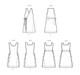 Simplicity 9766 sewing pattern Misses' Tabard Aprons by Elaine Heigl Designs from Jaycotts Sewing Supplies