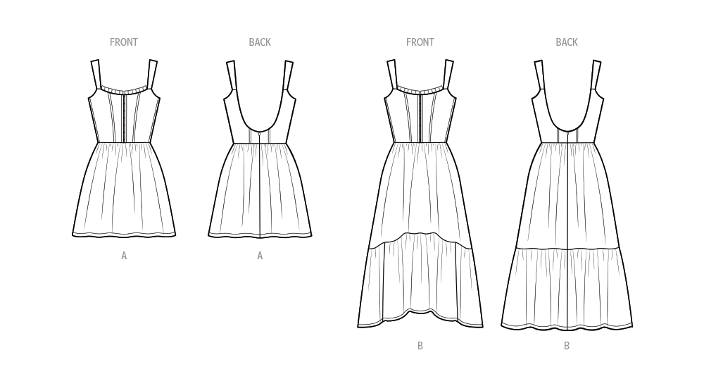 Simplicity sewing pattern 9779 Dress by Madalynne Intimates from Jaycotts Sewing Supplies
