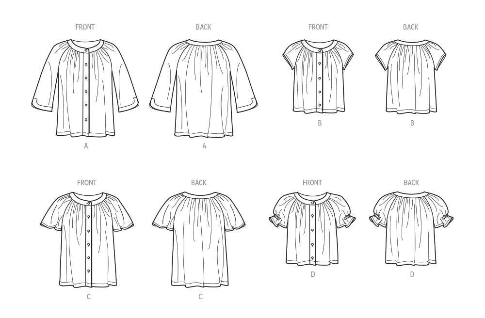 Simplicity sewing pattern 9782 Tops from Jaycotts Sewing Supplies