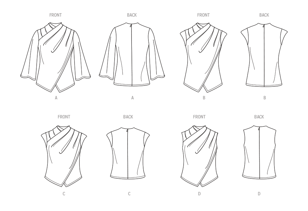 Simplicity sewing pattern 9783 Tops from Jaycotts Sewing Supplies