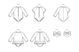 Simplicity sewing pattern 9796 Babies' Swimsuits with Rash Guard and Headband from Jaycotts Sewing Supplies