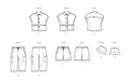 Simplicity sewing pattern 9798 Toddlers' Top, Pants, Shorts and Hat from Jaycotts Sewing Supplies