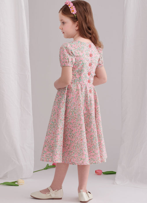 Simplicity sewing pattern 9799 Girls' Dresses from Jaycotts Sewing Supplies