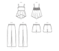 Simplicity sewing pattern 9800 Children's Top, Pants and Shorts from Jaycotts Sewing Supplies