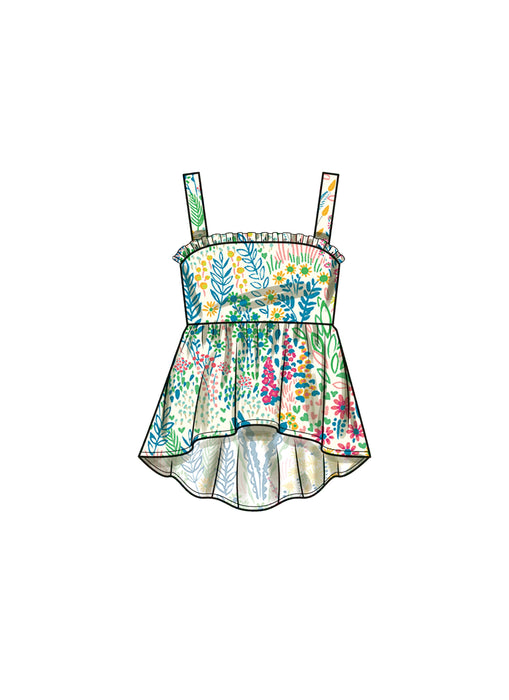 Simplicity sewing pattern 9800 Children's Top, Pants and Shorts from Jaycotts Sewing Supplies