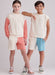 Simplicity sewing pattern 9801 Girls' and Boys' Sweatshirts and Shorts from Jaycotts Sewing Supplies