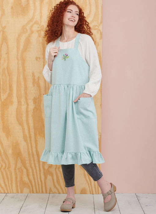 Simplicity sewing pattern 9805 Misses' Pinafore Aprons and Tote by Elaine Heigl Designs from Jaycotts Sewing Supplies