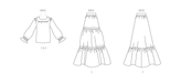 Simplicity sewing pattern 9816 Misses' Blouse and Skirts from Jaycotts Sewing Supplies