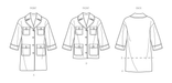 Simplicity sewing pattern 9824 Misses' Coat in Two Lengths by Mimi G Style from Jaycotts Sewing Supplies