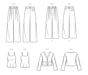 Simplicity sewing pattern 9826 Trousers in Two Lengths, Camisole and Cardigan from Jaycotts Sewing Supplies