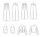 Simplicity sewing pattern 9827 Trousers in Two Lengths, Camisole and Cardigan from Jaycotts Sewing Supplies