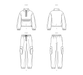 Simplicity sewing pattern 9828 Unisex Sweatshirt and Pants from Jaycotts Sewing Supplies