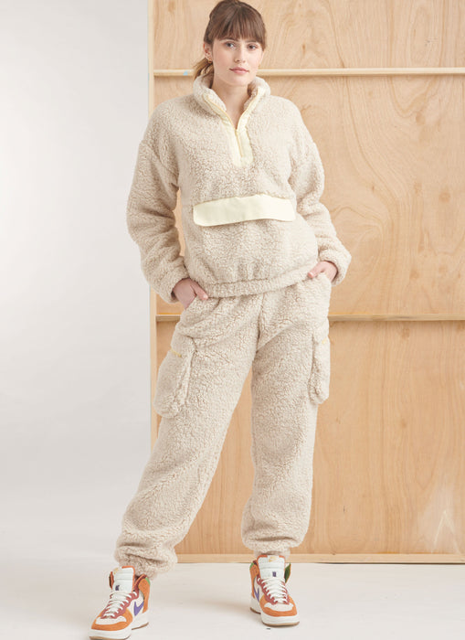 Simplicity sewing pattern 9828 Unisex Sweatshirt and Pants from Jaycotts Sewing Supplies