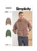 Simplicity sewing pattern 9829 Men's Half Zip Hoodie from Jaycotts Sewing Supplies