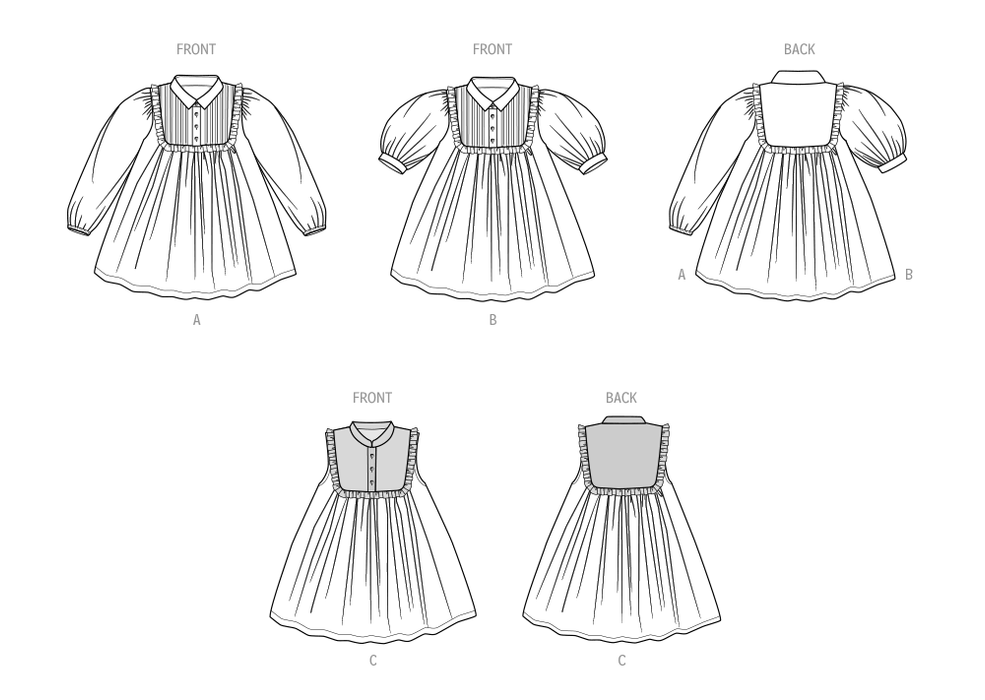 Simplicity sewing pattern 9830 Children's Dresses from Jaycotts Sewing Supplies