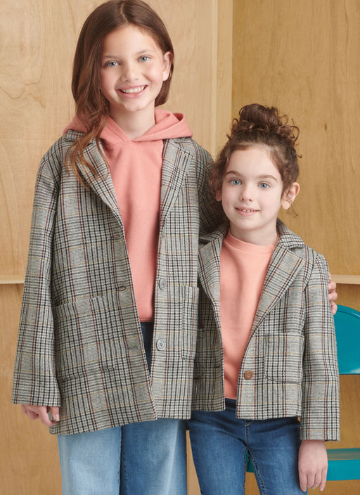 Simplicity sewing pattern 9831 Children's and Girls' Jacket in Two Lengths from Jaycotts Sewing Supplies
