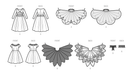 Simplicity sewing pattern 9836 Girls' Costumes by Andrea Schewe Designs from Jaycotts Sewing Supplies