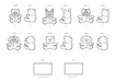 Simplicity sewing pattern 9838 Plush Animals and Blanket by Elaine Heigl Designs from Jaycotts Sewing Supplies