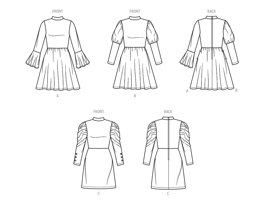 Simplicity Sewing Pattern 9862 Children's and Girls' Knit Dresses from Jaycotts Sewing Supplies
