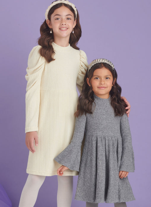 Simplicity Sewing Pattern 9862 Children's and Girls' Knit Dresses from Jaycotts Sewing Supplies