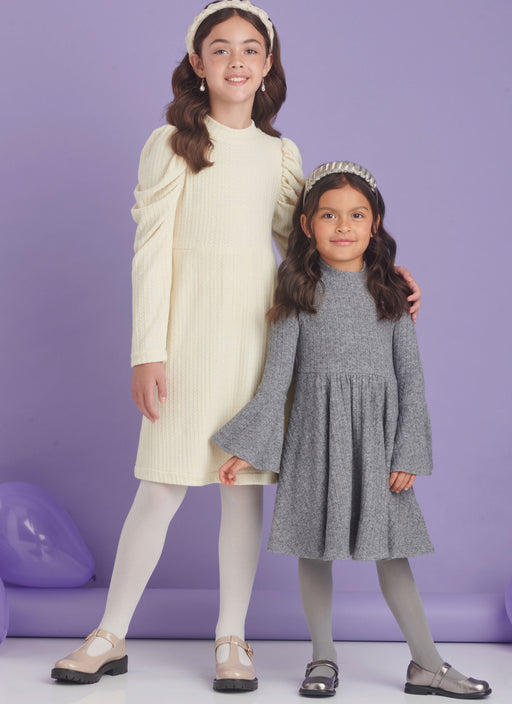 Simplicity Sewing Pattern 9862 Children's and Girls' Knit Dresses from Jaycotts Sewing Supplies