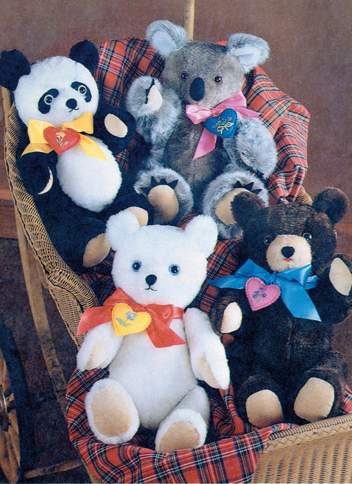 Simplicity Sewing Pattern 9870 Plush Bears from Jaycotts Sewing Supplies