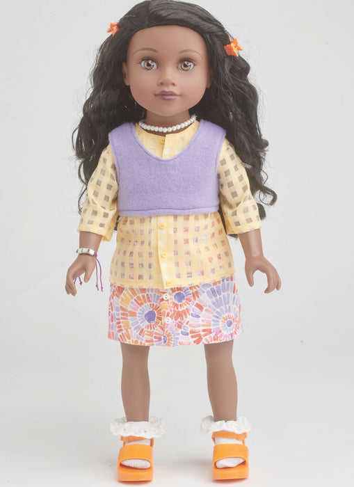 Simplicity Sewing Pattern 9874 18" Doll Clothes by Carla Reiss Design from Jaycotts Sewing Supplies