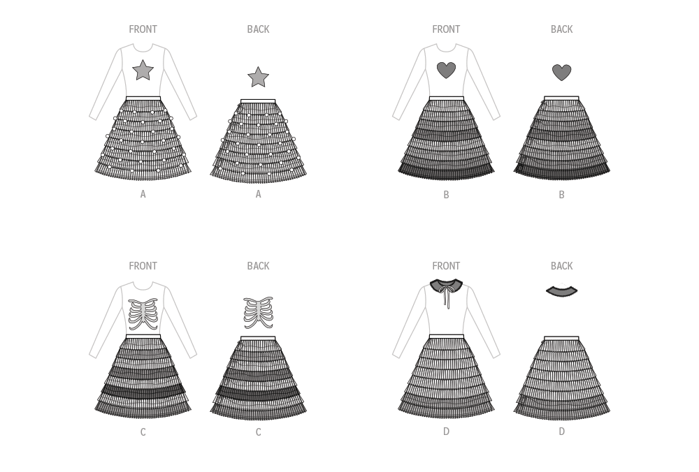 Simplicity Sewing Pattern 9879 Holiday Skirts, Collar and Appliques from Jaycotts Sewing Supplies