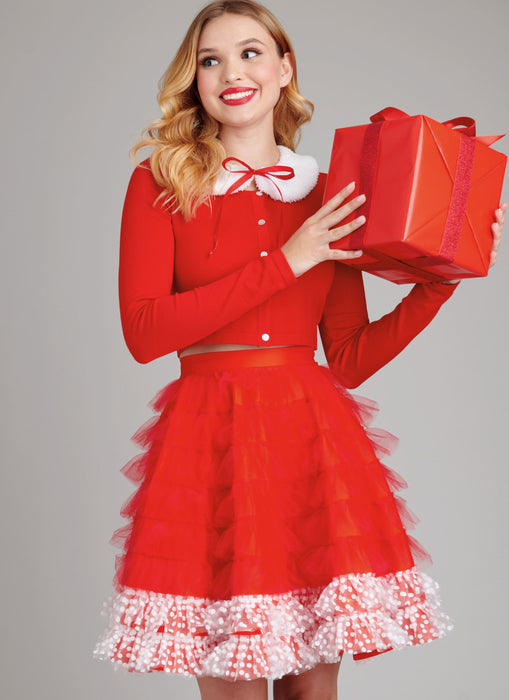 Simplicity Sewing Pattern 9879 Holiday Skirts, Collar and Appliques from Jaycotts Sewing Supplies