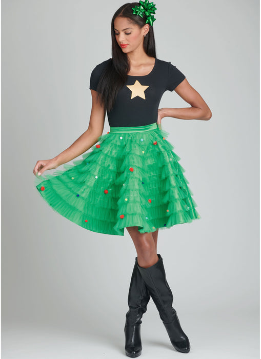 Simplicity Sewing Pattern 9879 Holiday Skirts, Collar and Appliques from Jaycotts Sewing Supplies