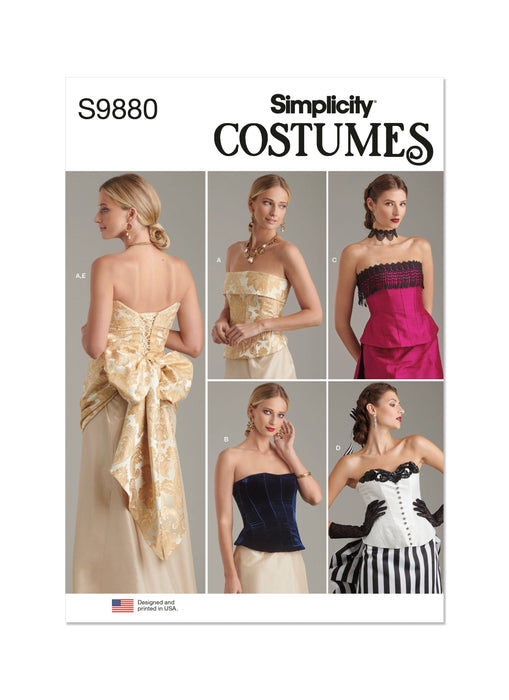 Simplicity Sewing Pattern 9880 Misses' Corsets and Sash from Jaycotts Sewing Supplies
