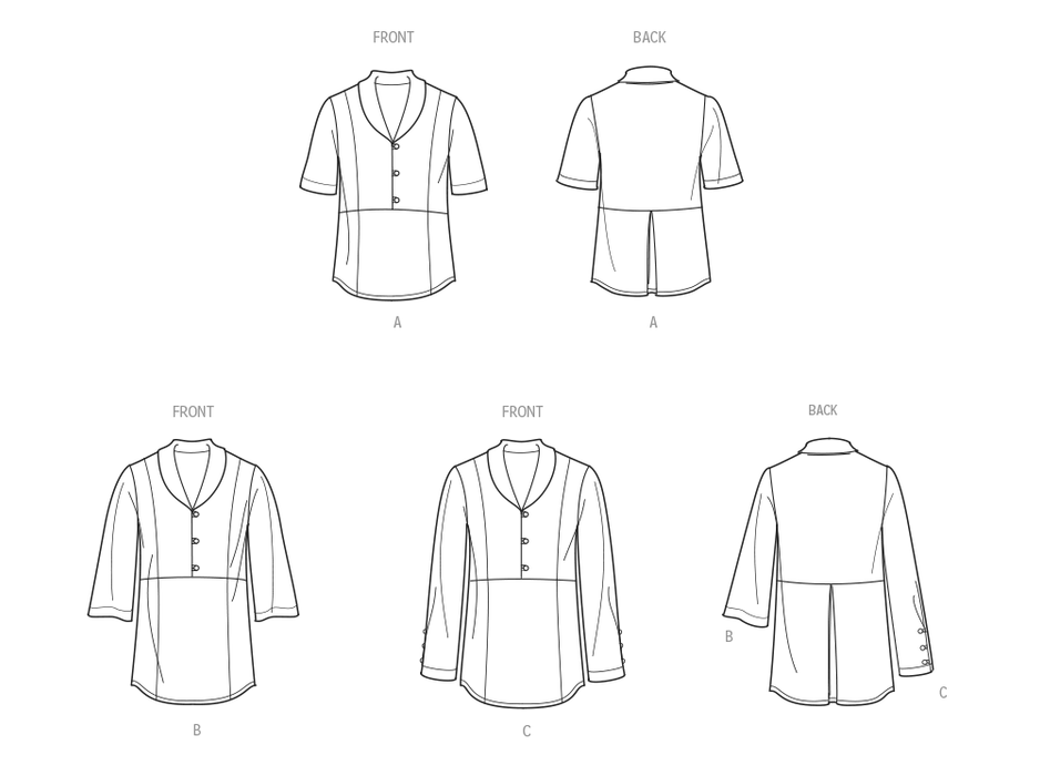 Simplicity Sewing Pattern 9889 Misses' Tops from Jaycotts Sewing Supplies